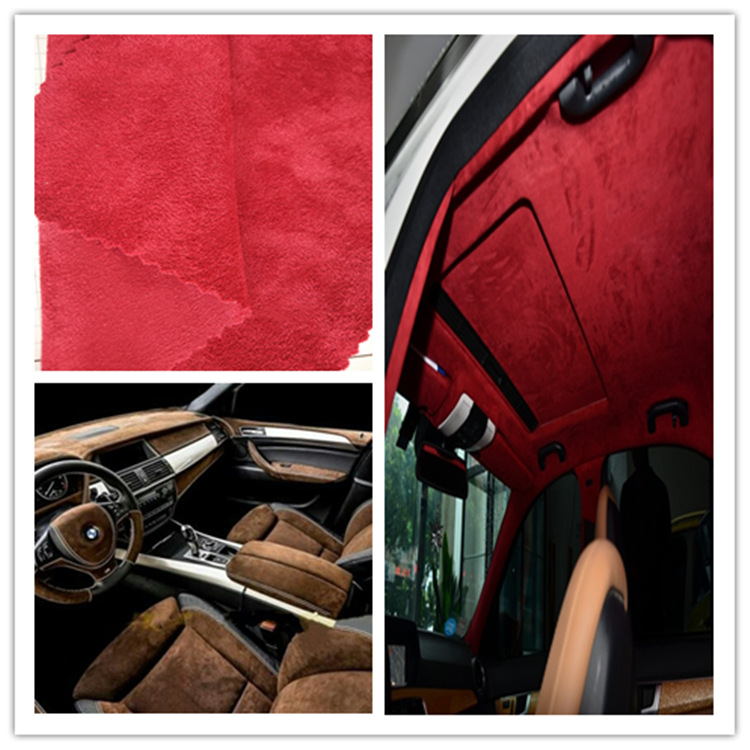 汽车顶棚布面料反绒翻毛皮车内饰真皮绒布长筒靴子面料磨砂皮绒布