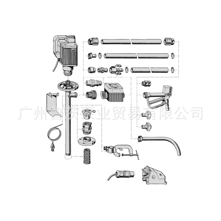 LUTZ桶泵和容器泵 桶泵基础附件 广东厂家直销 质量保证