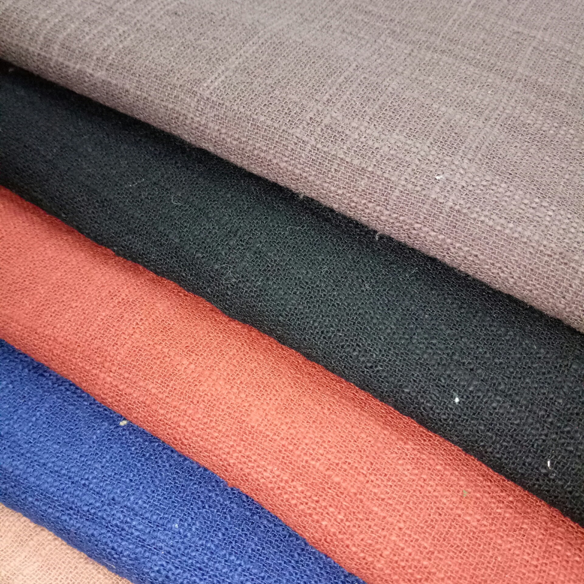 全棉真竹节双层布时装面料休闲服家居服连衣裙童装汉服女装布料