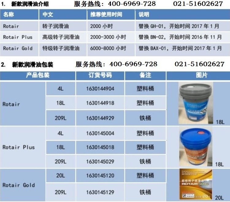 ***转子润滑油ROTAIR