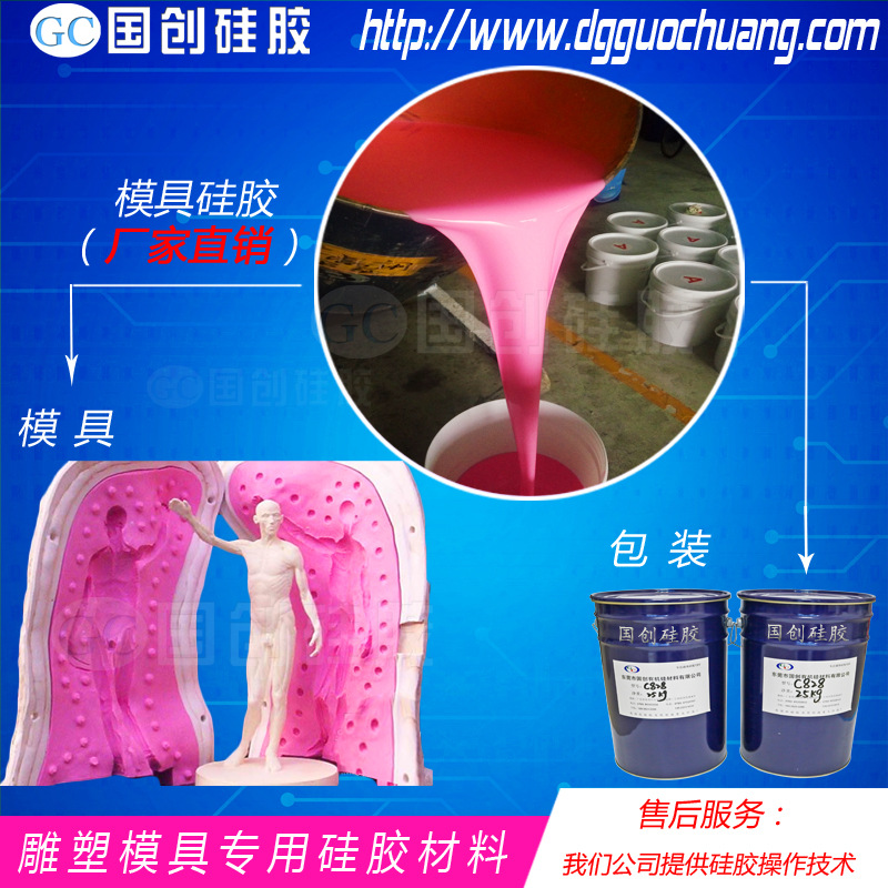 厂家货源人物雕塑模具专用硅胶 人物雕像RTV-2  模具硅胶