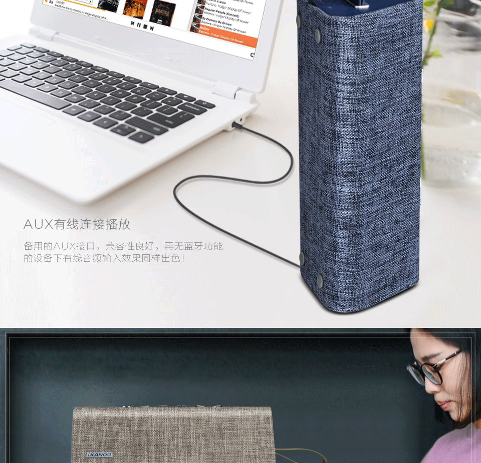 Enceinte tissu Bluetooth sans fil - Ref 3424129 Image 24