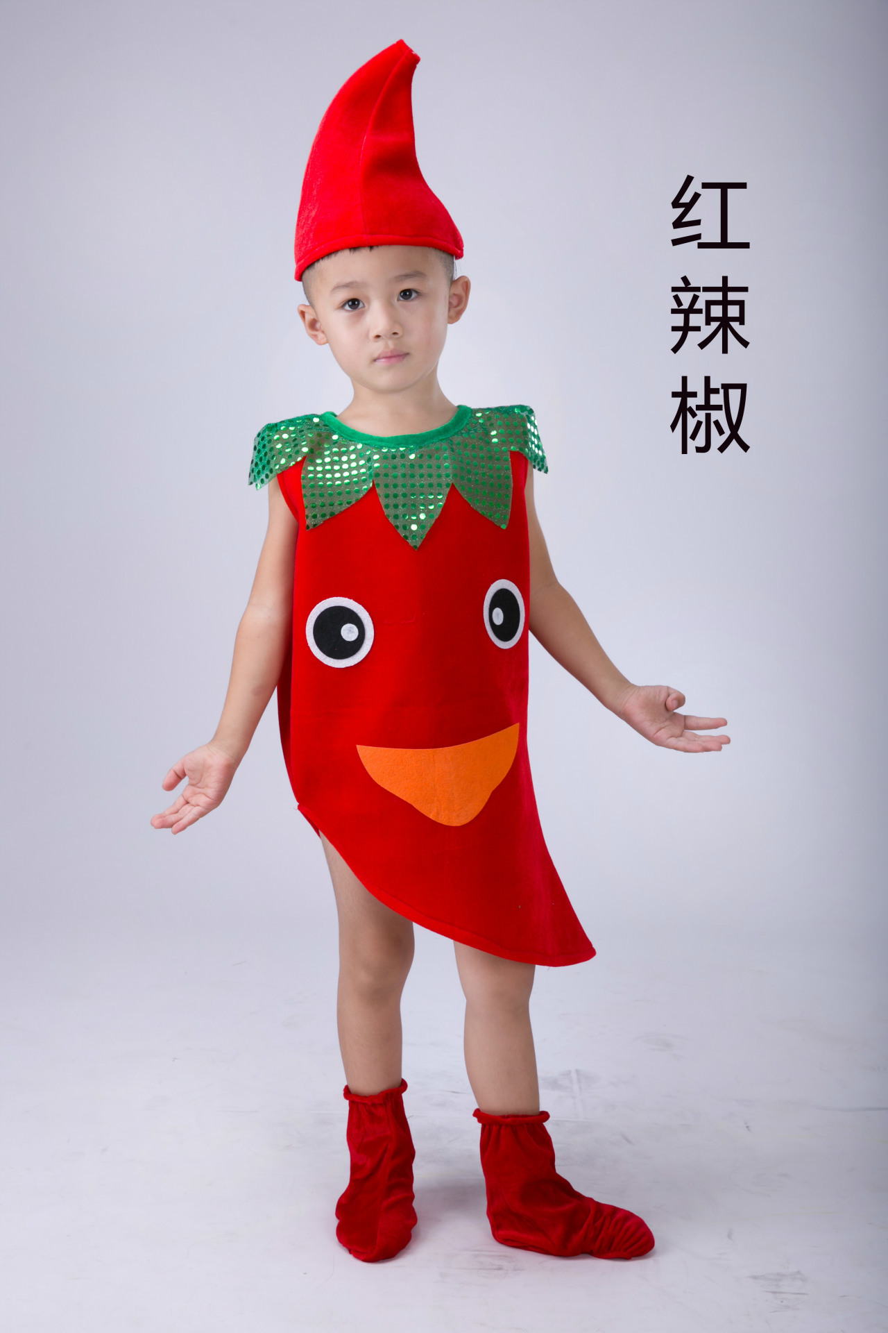 六一水果服装儿童幼儿园表演服环保服草莓西瓜小学生蔬菜演出服-阿里巴巴