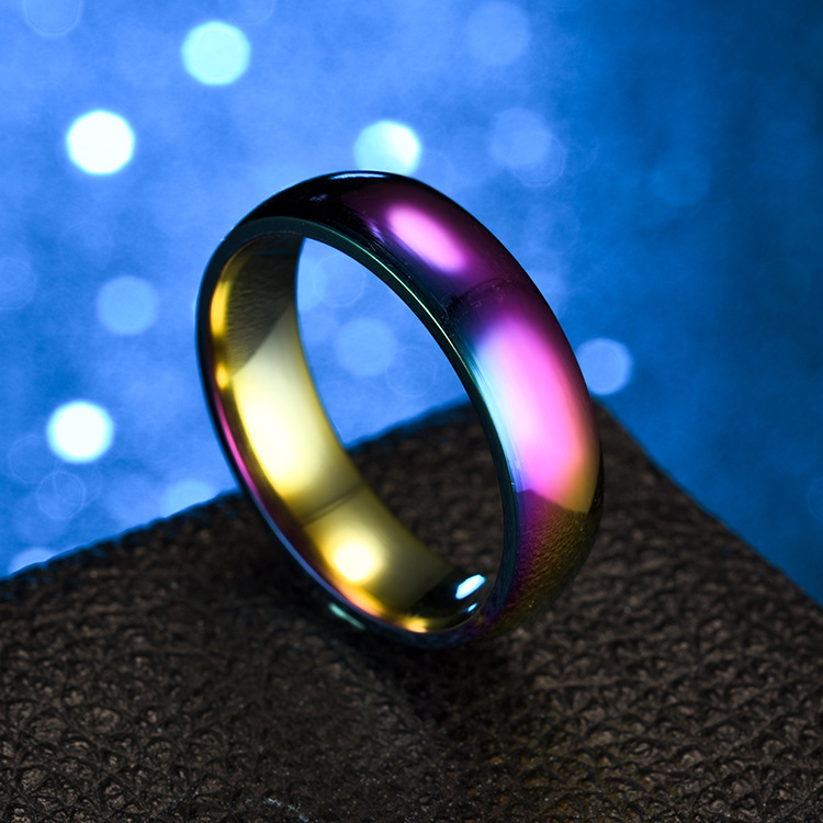 Wholesale Stainless Steel Colorful Ring Nihaojewelry display picture 7