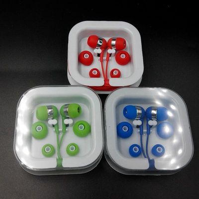 厂家专业定制糖果色礼品水晶方盒耳机 可做指定LOGO手机耳机