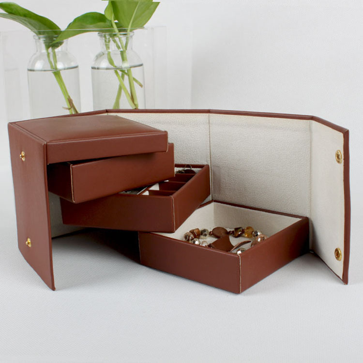 定做珠宝首饰盒 创意旋转式多层首饰收纳盒 多功能首饰盒 化妆盒