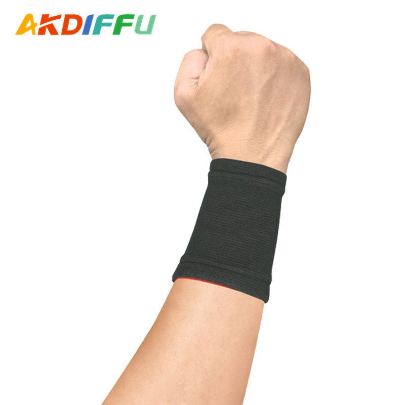 Aikedifei nylon alto elástico jacquard pulsera absorbente de sudor caliente ciclismo fitness deportes muñeca protector fabricante