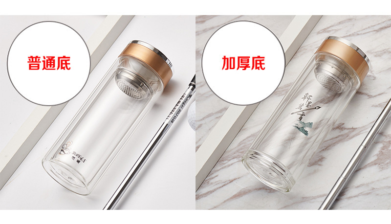 双层玻璃杯 促销礼品