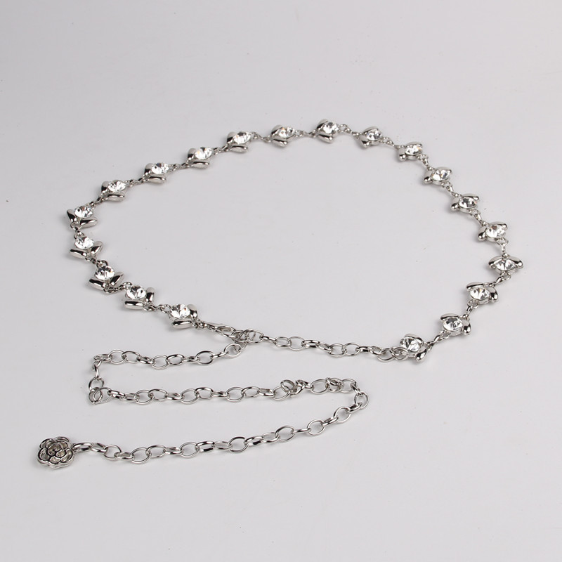 Nueva danza del vientre diamante cadena de la cintura cadena de la joyería accesorios de ropa de baile indio danza rendimiento cintura accesorios al por mayor