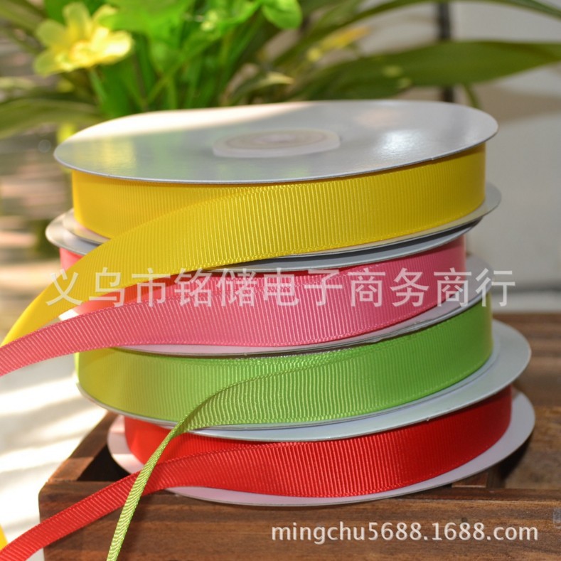 现货6MM-5CM 涤纶带印刷DIY丝带印花 印刷罗纹带涤纶缎带服装辅料