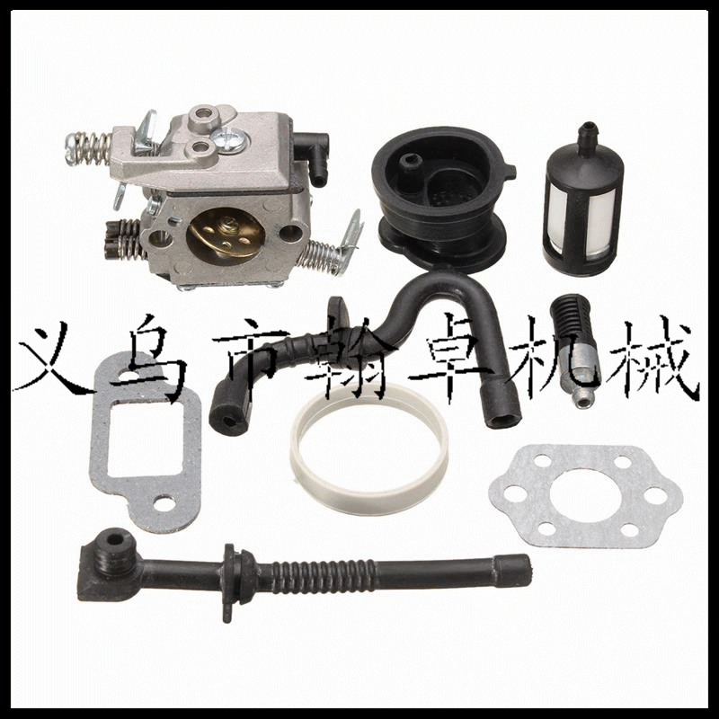 STIHL斯蒂尔MS170 180 017 018 化油器 油管 油滤 进气弯管 纸垫