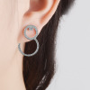 Fashionable universal earrings, Korean style