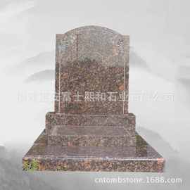 印度红花岗岩艺术墓碑出售 厂家直供 样式简单 素雅大方