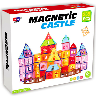 跨境电商亚马逊工厂货源城堡玩具磁性积木玩具儿智博乐长款磁力棒|ms