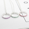 Set with letters for friend, ring, necklace, pendant, Aliexpress, Korean style, 3 piece set