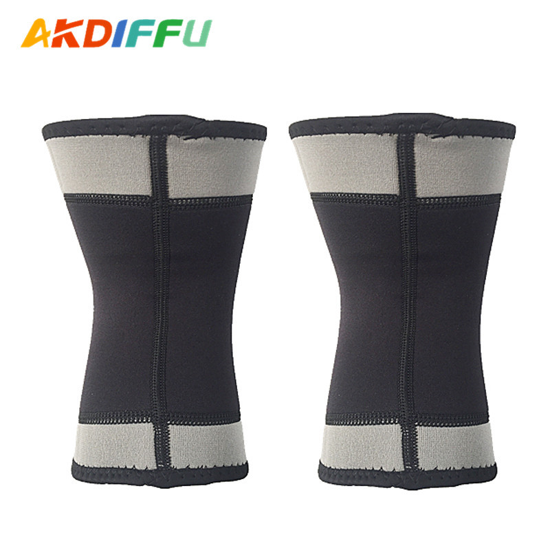 Entrega de una pieza SBR material de buceo con agujero abierto rodillera protección transpirable corriendo montañismo baloncesto deportes equipo de protección