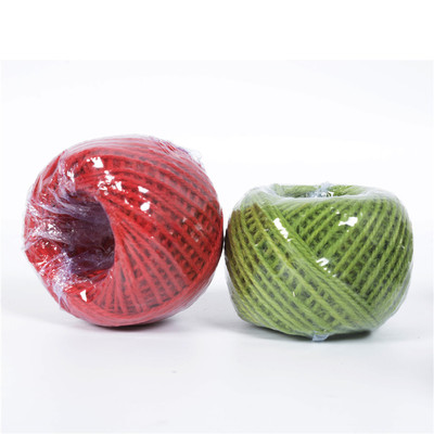 3股2mm彩色麻球 DIY手工辅料照片墙吊牌绳子工艺品装饰麻绳