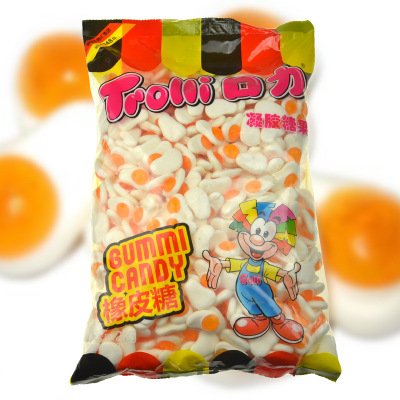批發口力水果橡皮糖 trolli軟糖 口力迷妳煎蛋橡皮糖2kg 批發軟糖