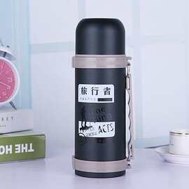户外登山运动水壶1.2L 1.5L大容量旅行壶礼品定制保温杯不锈钢