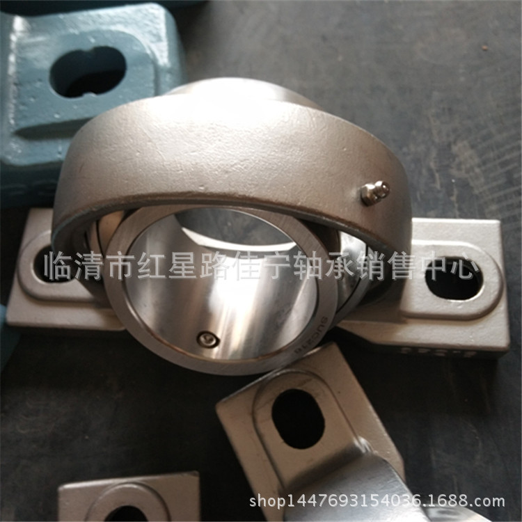 厂家现货销售 不锈钢 带座 外球面轴承 SSUCP216