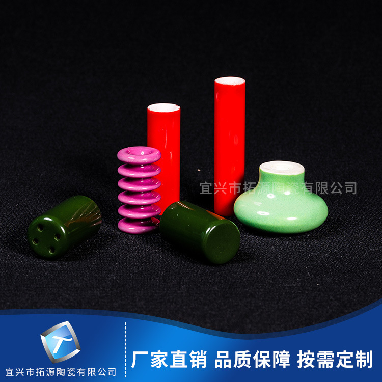 上釉氧化铝陶瓷管精密加工陶瓷螺纹管耐热绝缘耐高温电阻丝陶瓷管