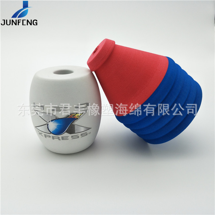 供应雕刻异形EVA 彩色包装泡棉研磨弧边 eva打孔磨形状可丝印商标