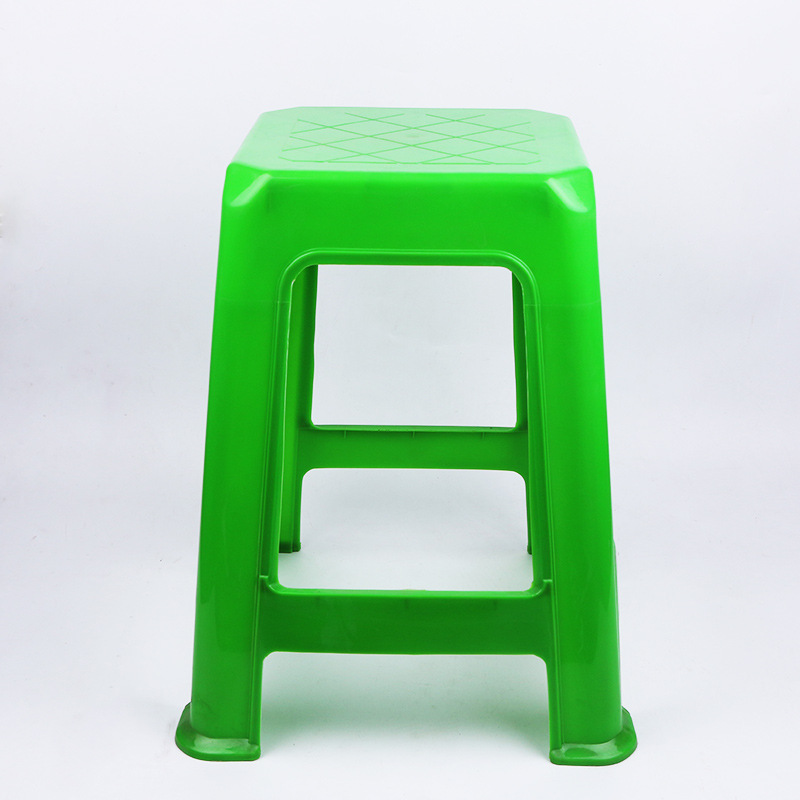 厂家批发成人大方凳 加厚塑料凳子 餐凳子家用塑料凳浴室方凳