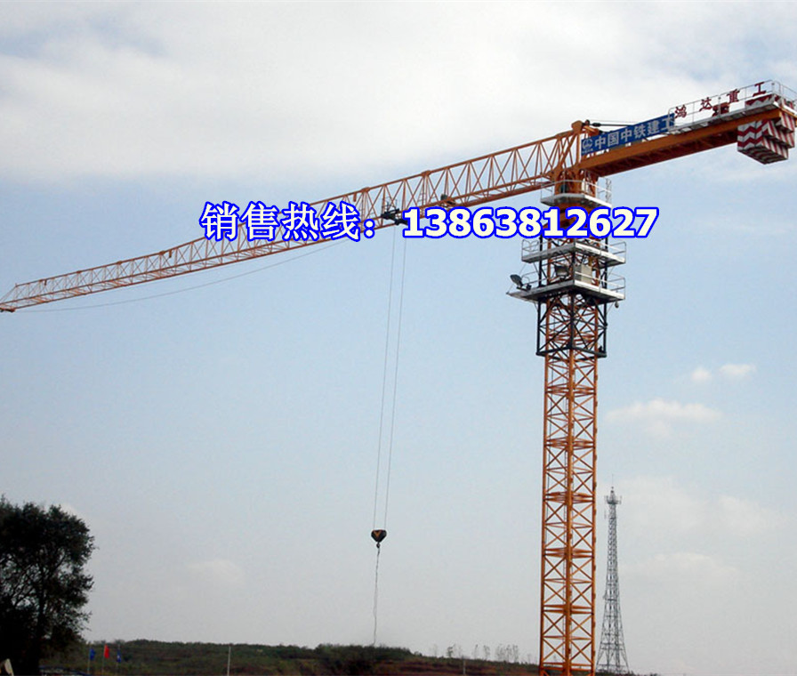 平头塔机 6吨平头塔机 新塔机 平头塔吊 无塔帽塔吊 平头移动塔吊