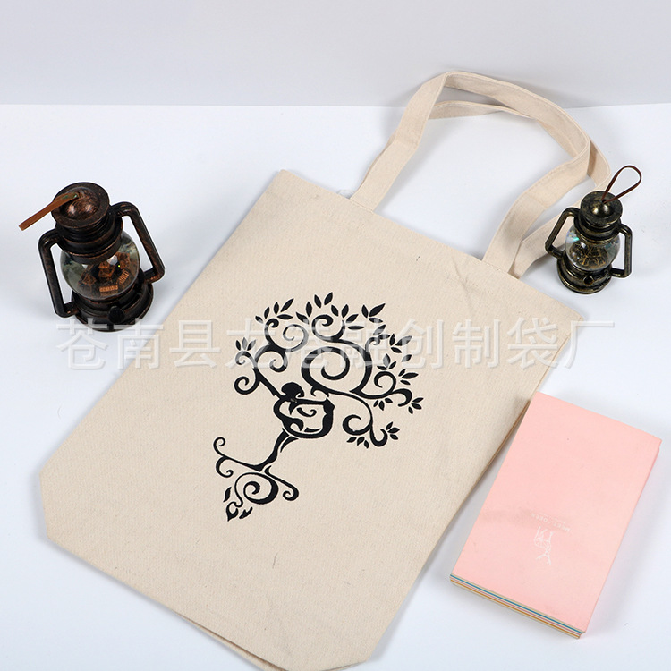 大量批发 收口食品帆布袋 购物帆布袋 定做logo创意帆布袋