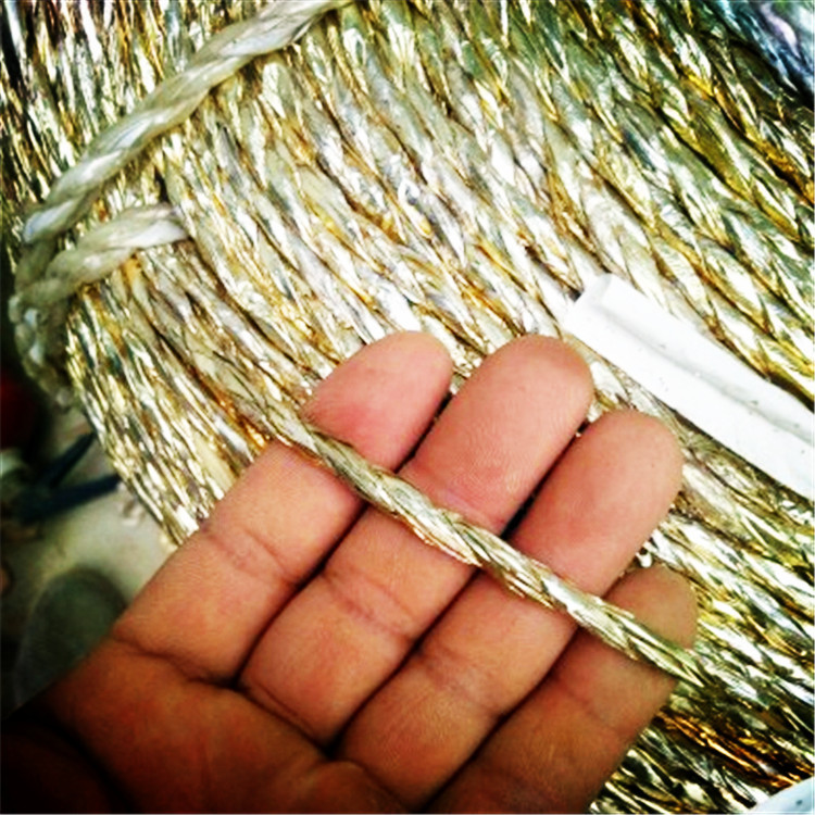 Electrification Aluminum paper Wastepaper Packing rope Playing rope Twine Gold rope Packing rope Gold foil paper Twine
