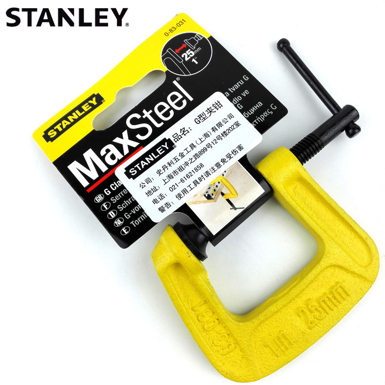 史丹利 G字型夹钳 83-031-23 032 033 034 035 036木工 快速夹具