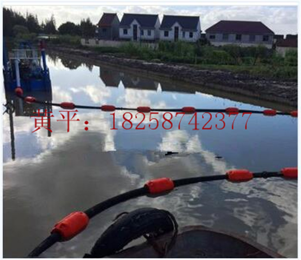 供应海上PE塑料管道浮筒孔径375mm塑料两半体滚塑浮筒报价