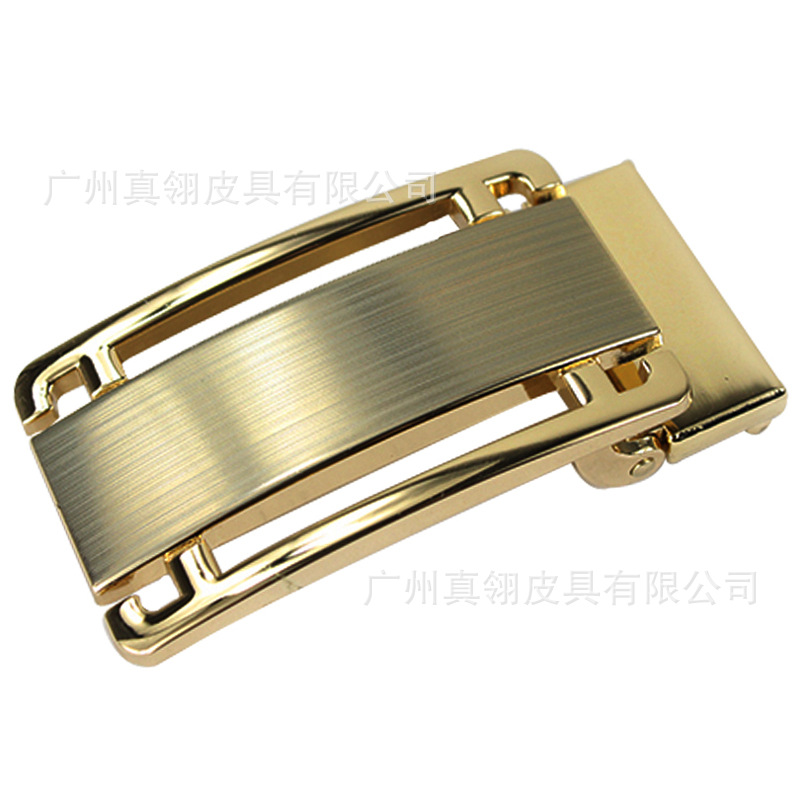 man Smooth buckle Plate buckle Belt buckle Drill Waistband head Alloy buckle 3.45CM Punched belt head