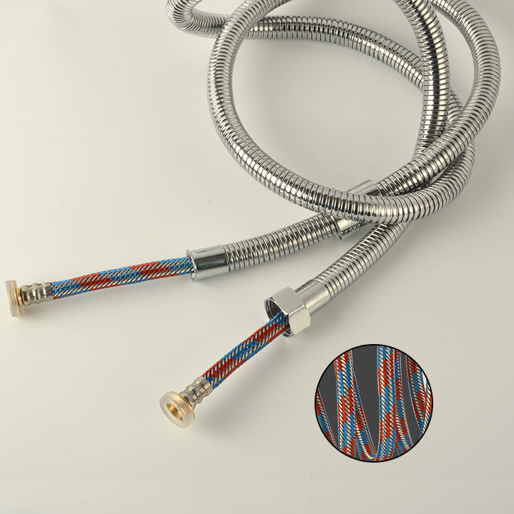 304 de acero inoxidable encriptado de galvanoplastia a prueba de explosión de ducha tire de la manguera de ducha manguera de la boquilla de Ducha