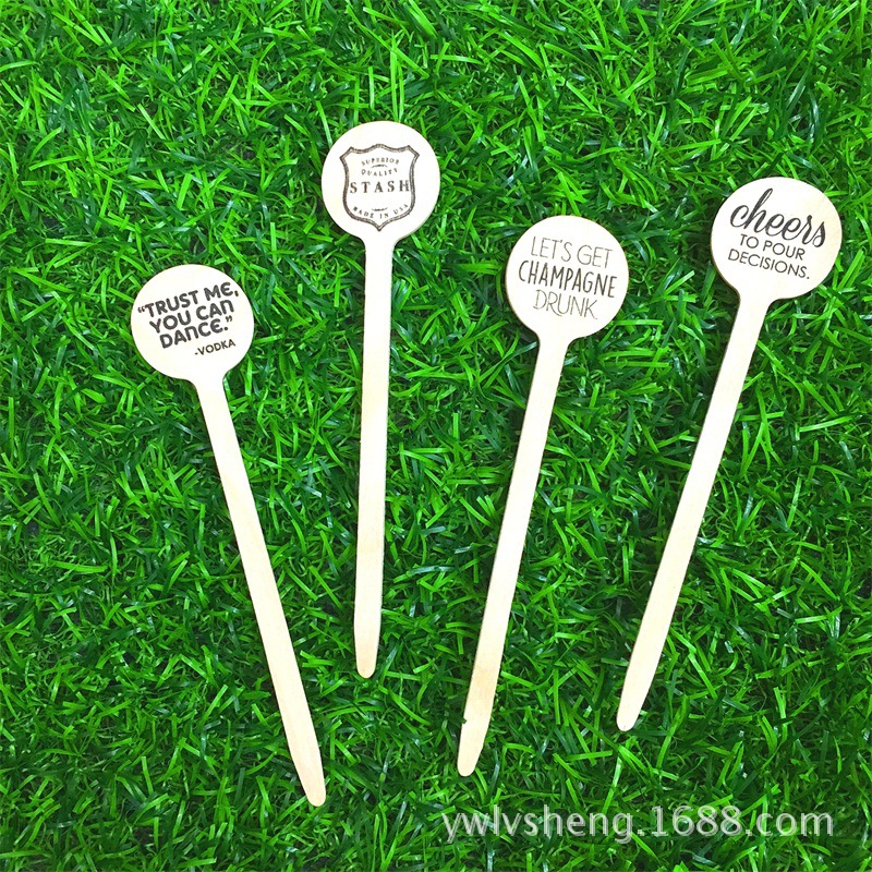 10cm木质三明治签-2