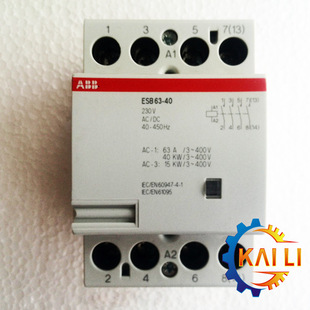 ABB ���B�ý��|��ESB63-40*230V AC/DCԭ�b��Ʒ63A/4NO�F؛����