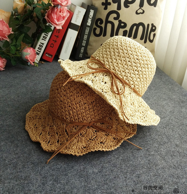 韩版手工扇子花草帽遮阳防晒帽子女夏季天可折叠盆帽渔夫沙滩帽 价格 厂家 哪里买 我有货 B 5yoho Cn