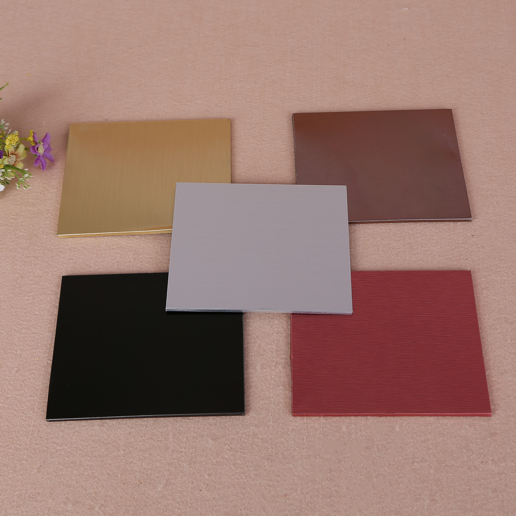 激光镭射金属铭牌批发 方形丝印标牌定制 可印刷LOGO