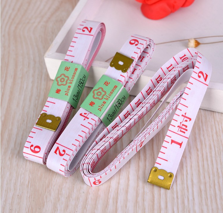 市尺裁缝尺 皮尺 软尺 三维尺 布尺 皮尺 白底红字-阿里巴巴