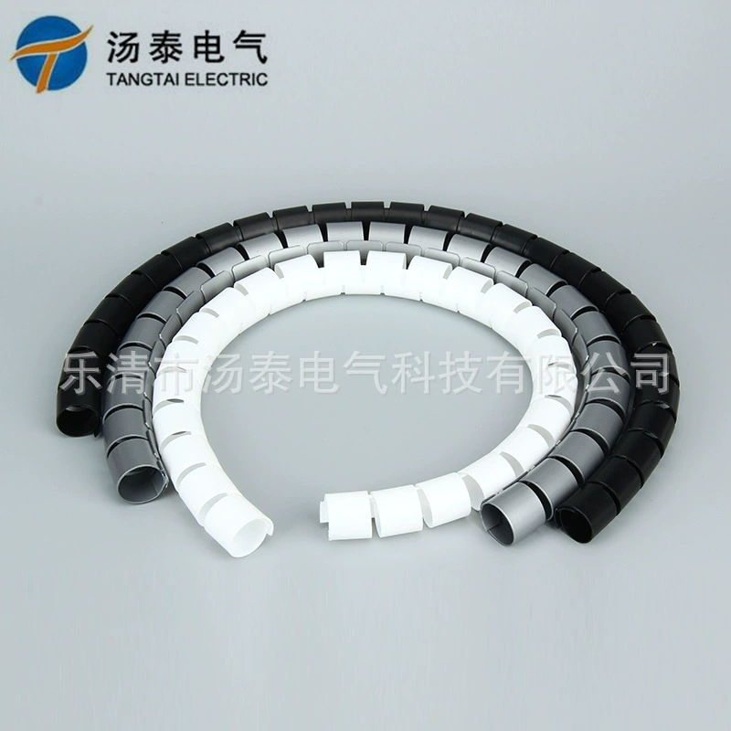 Фабрика поставляет 32 мм кабельную трубку открытую пластиковую кабельную трубку органайзер для хранения кабеля