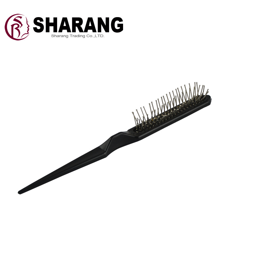 沙瓤官方假发专用尖尾钢针气囊梳 理发店专用 黑色 wig brshu|ms