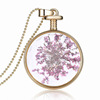 Cute long golden necklace, glossy perfume, pendant, Japanese and Korean