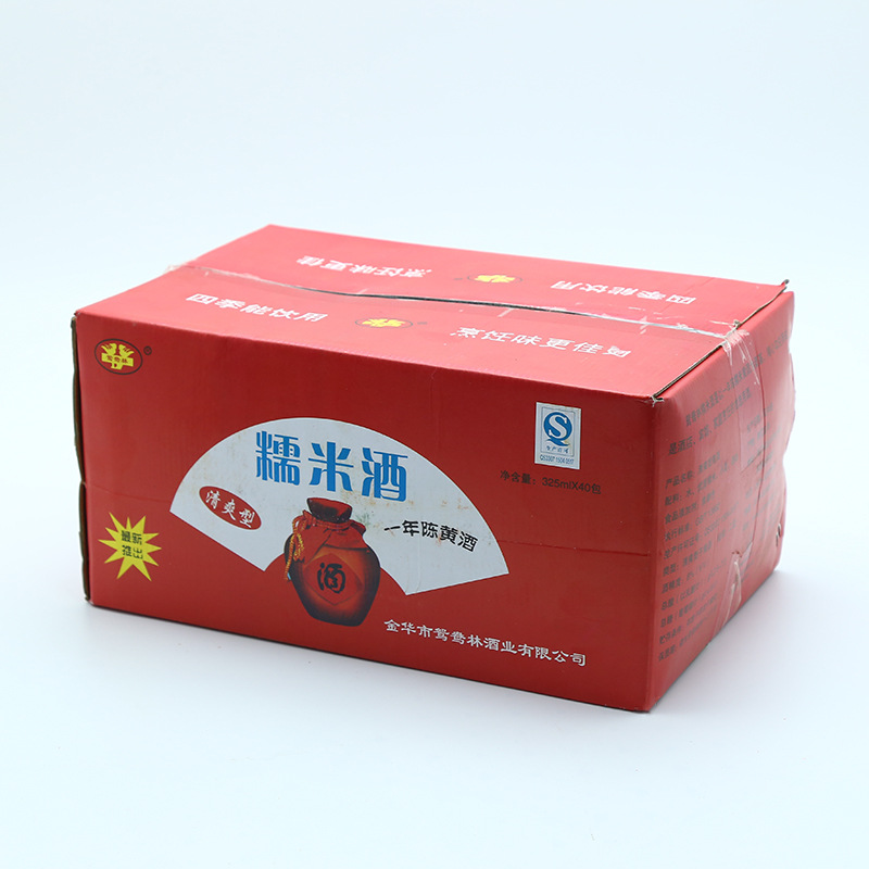 一箱起批多省整箱包邮浙江金华鸳鸯林袋装糯米老酒料酒黄酒|ms