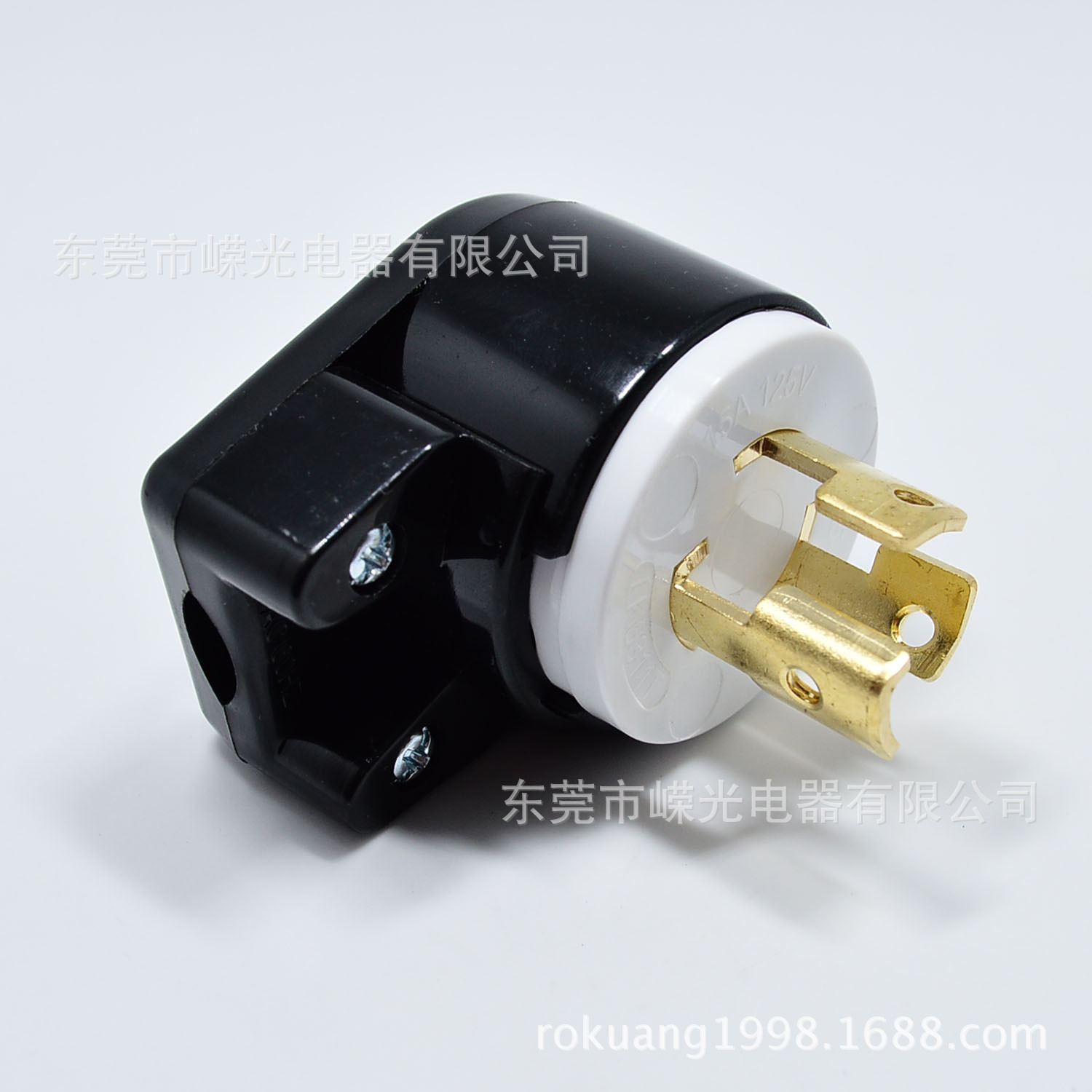 LK-6311T L5-15P 1 125V UL 防脱落插头半导体直角自锁接线头