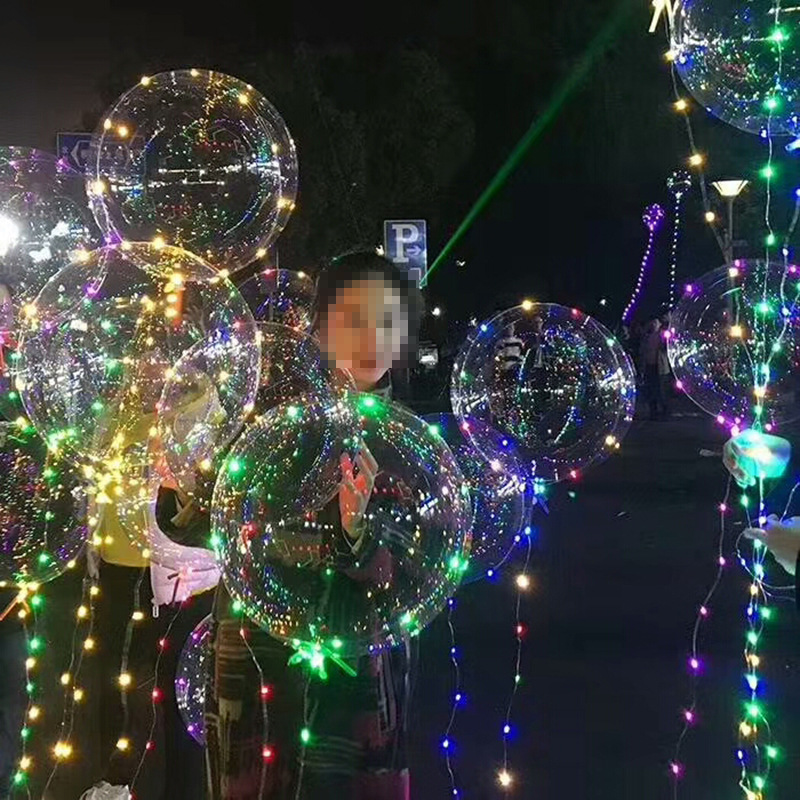 波波球led发光气球 七彩网红气球 儿童led空气球夜市货源-阿里巴巴