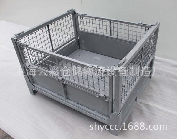 汽车零部件周转料架网格箱堆叠筐料架网笼瓶胚笼金属网箱