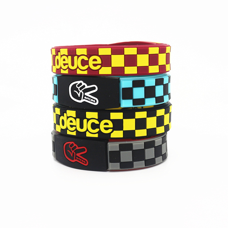 Fresh silicone fashionable basketball sports bracelet with letters