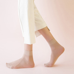 Prevent snags in spring and summer, ultra-thin, 10 pairs, premium packaging, steel wire stockings for women, core silk, durable, short socks, wholesale