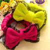 Fresh Japanese headband with bow for face washing, scarf