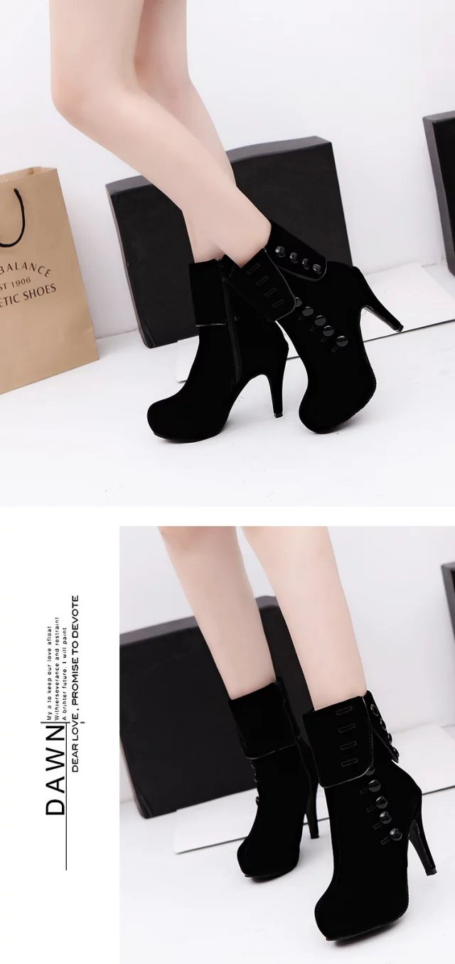 Bottes femme en PU artificiel - Ref 3355521 Image 12